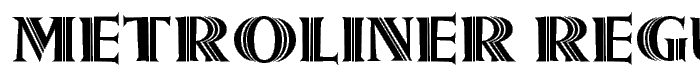 Metroliner Regular font